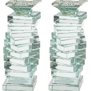 UK40733 Pair of Crystal Elegant Candlesticks 19.5 cm - cozylivehome.com | we sell a wide range of comfortable household items* Shop All