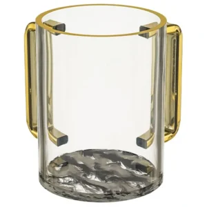 UK40171 Perspex Clear Washing Cup 13 cm - Black Marble - cozylivehome.com | we sell a wide range of comfortable household items* Shop All