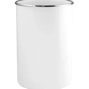 UTENSIL CROCK WHITE ENAMEL - cozylivehome.com | we sell a wide range of comfortable household items* Shop All
