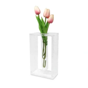 VAV3799 Acrylic Vase With Tube Inlay - cozylivehome.com | we sell a wide range of comfortable household items* Giftware