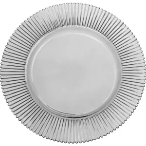 VD-1309- SM Forest, Ribbed Glass Charger, Smoked, 13" - cozylivehome.com | we sell a wide range of comfortable household items* Shop All