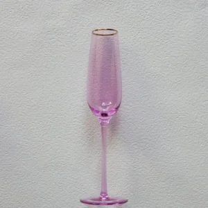 VD-P8-LI Vikko Decor - Platinum, Lilac with Gold Rim, Champagne Flute Glass, 8.5 oz - cozylivehome.com | we sell a wide range of comfortable household items* Shop All