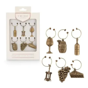 VINEYARD WINE CHARMS SET OF 6 - cozylivehome.com | we sell a wide range of comfortable household items* Shop All