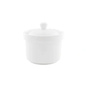 VL-0795 Vikko Lightning - Modern White Soup Bowl with Cover, 12.5 oz, 4.5 - cozylivehome.com | we sell a wide range of comfortable household items* Giftware