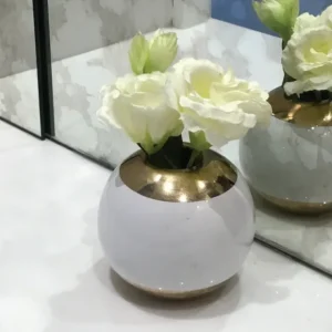 VV3081 Gold and White Vase - cozylivehome.com | we sell a wide range of comfortable household items* Giftware