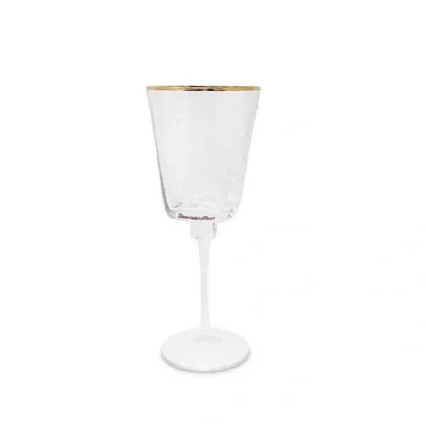 VWR3632 Square Shaped Hammered Glasses With Gold Rim - cozylivehome.com | we sell a wide range of comfortable household items* Shop All