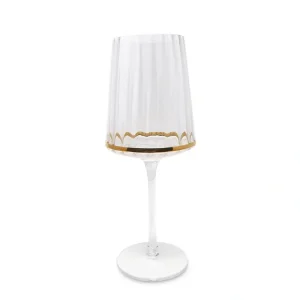 VWR3905 Water Glasses with Gold Bottom Rim - cozylivehome.com | we sell a wide range of comfortable household items* Shop All