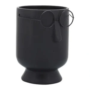 16717-01 W/ GLASSES VASE, BLACK - cozylivehome.com | we sell a wide range of comfortable household items* Giftware