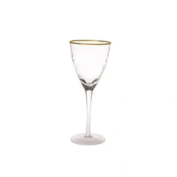 WAG854 Hammered Wine Glass with Gold Rim - cozylivehome.com | we sell a wide range of comfortable household items* Shop All