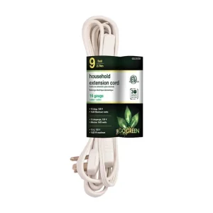 Shop All^9' White Extension Cord - cozylivehome.com | we sell a wide range of comfortable household items