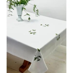 White Rose Tablecloth Green Stem SP - cozylivehome.com | we sell a wide range of comfortable household items* Shop All