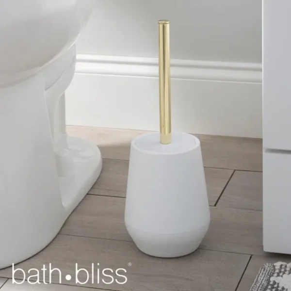 10228-White Studio Soft Toilet Brush Holder - White - cozylivehome.com | we sell a wide range of comfortable household items* Housewares