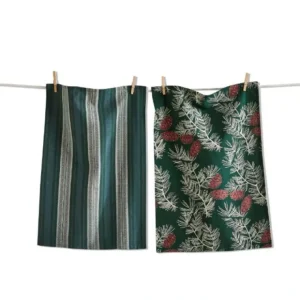 Wilde Pinecone Dishtowel Set-2 - cozylivehome.com | we sell a wide range of comfortable household items* Shop All