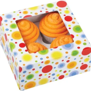 Wilton 415-0735 3/Pack 4-Cavity Circles Cupcake Box - cozylivehome.com | we sell a wide range of comfortable household items* Shop All