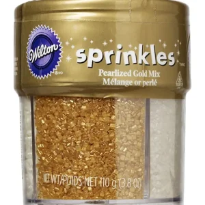 Wilton 4-Cell Pearlized Gold Sprinkles Mix, 3.8 oz. - cozylivehome.com | we sell a wide range of comfortable household items* Foods