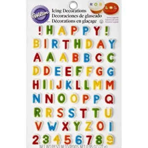 Wilton Happy Birthday Letters and Numbers Icing Decorations, 68-Count - cozylivehome.com | we sell a wide range of comfortable household items* Foods