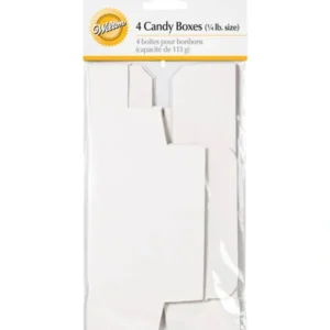 Wilton W41130 Candy Boxes, 0.25-Pound, White, 4-Pack - cozylivehome.com | we sell a wide range of comfortable household items* Shop All