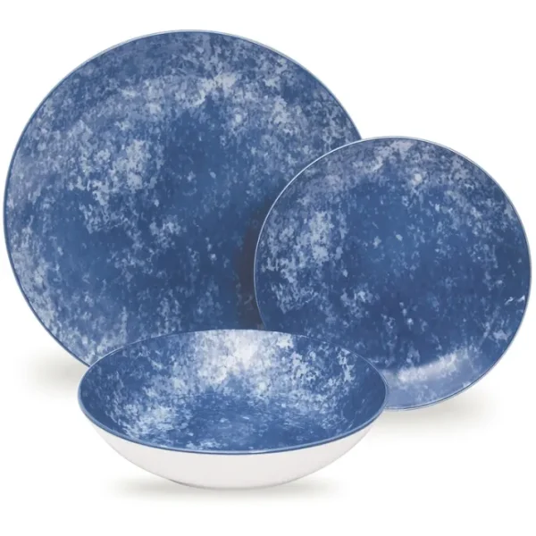 Shop All^87472 Wingate Blue Porcelain 12 Pc - cozylivehome.com | we sell a wide range of comfortable household items