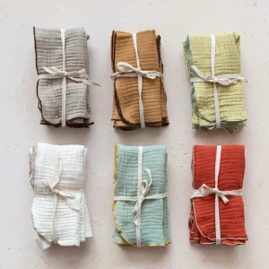 Woven Cotton Double Cloth Napkins Set - cozylivehome.com | we sell a wide range of comfortable household items* Shop All