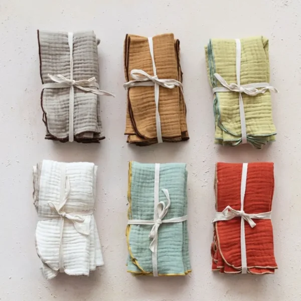 Woven Cotton Double Cloth Napkins Set - cozylivehome.com | we sell a wide range of comfortable household items* Shop All