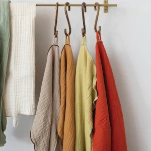 Woven Cotton Double Cloth Tea Towel w/ Contrasting Stitched Edge & Loop - cozylivehome.com | we sell a wide range of comfortable household items* Shop All