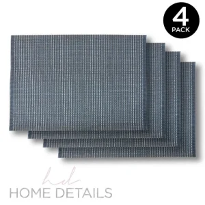 Woven Look PVC Placemat 12x18inch - Navy - cozylivehome.com | we sell a wide range of comfortable household items* Shop All