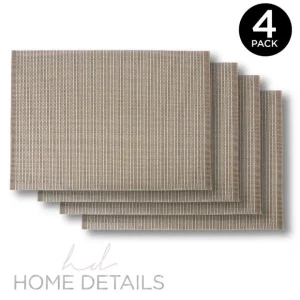 Woven Look PVC Placemat 12x18inch - Taupe - cozylivehome.com | we sell a wide range of comfortable household items* Shop All