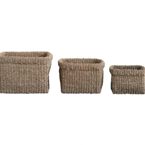 Woven Sea Grass Basket Set/3 - cozylivehome.com | we sell a wide range of comfortable household items* Shop All