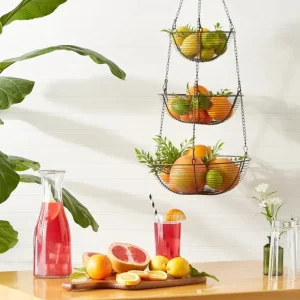 Woven Wire Hanging Basket, Bronze - cozylivehome.com | we sell a wide range of comfortable household items* Shop All