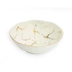 WPB2093 Gold Marble Salad Bowl - cozylivehome.com | we sell a wide range of comfortable household items* Giftware