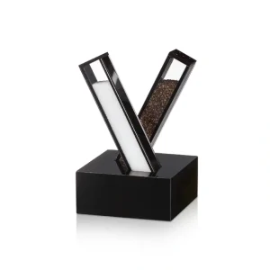 X Salt and Pepper Set- Black Lucite - cozylivehome.com | we sell a wide range of comfortable household items* Giftware