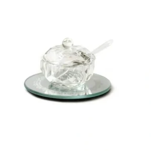 X2583 Small Crystal Honey Dish with Coaster - cozylivehome.com | we sell a wide range of comfortable household items* Shop All
