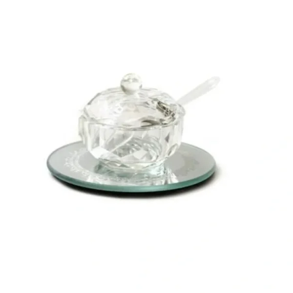 X2583 Small Crystal Honey Dish with Coaster - cozylivehome.com | we sell a wide range of comfortable household items* Shop All