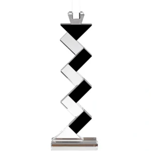 YD351Set of 2 Tall Black/Clear 14" Candle Sticks - cozylivehome.com | we sell a wide range of comfortable household items* Shop All