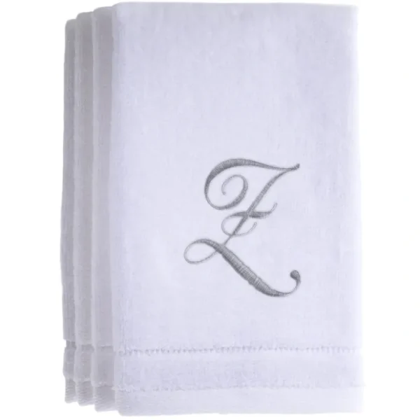 Z - Cotton velour monogram towel - White - cozylivehome.com | we sell a wide range of comfortable household items* Giftware